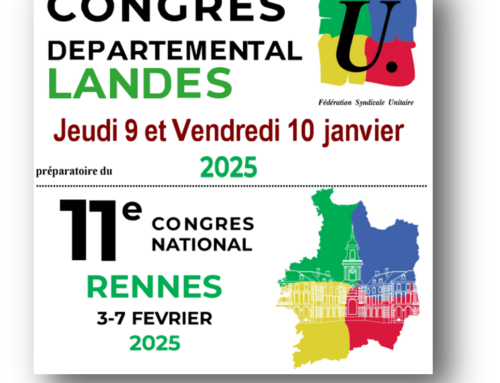 Participer au Congrès de la FSU des Landes les 9 et 10 janvier