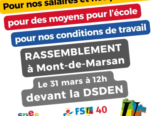 Budget, postes, rentrée 2026 : Je fais grève le mardi 31 mars !